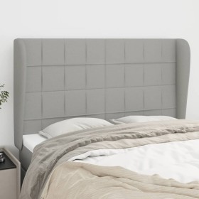 Kopfteil mit hellgrauen Stoffohren 147x23x118/128 cm von vidaXL, Kopf- und Fußteile - Ref: Foro24-3117954, Preis: 131,04 €, R...
