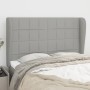 Kopfteil mit hellgrauen Stoffohren 147x23x118/128 cm von vidaXL, Kopf- und Fußteile - Ref: Foro24-3117954, Preis: 131,04 €, R...