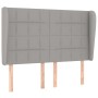 Kopfteil mit hellgrauen Stoffohren 147x23x118/128 cm von vidaXL, Kopf- und Fußteile - Ref: Foro24-3117954, Preis: 131,04 €, R...