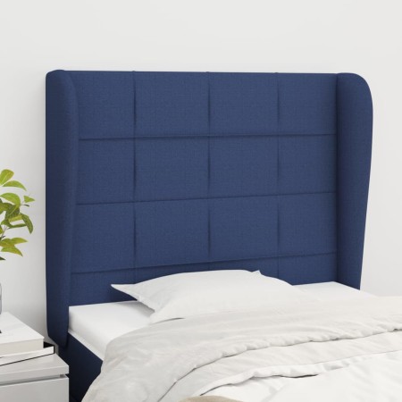 Kopfteil mit blauen Stoffohren 93x23x118/128 cm von vidaXL, Kopf- und Fußteile - Ref: Foro24-3117944, Preis: 73,58 €, Rabatt: %
