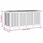 Caja de almacenaje de jardín madera maciza acacia 175x80x75 cm