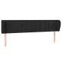 Cabecero de terciopelo negro 163x23x78/88 cm de vidaXL, Cabeceros y pies de cama - Ref: Foro24-3117634, Precio: 68,96 €, Desc...