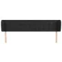 Cabecero de terciopelo negro 163x23x78/88 cm de vidaXL, Cabeceros y pies de cama - Ref: Foro24-3117634, Precio: 68,96 €, Desc...