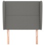 Kopfteil mit dunkelgrauen Stoffohren 83x23x118/128 cm von vidaXL, Kopf- und Fußteile - Ref: Foro24-3117791, Preis: 67,55 €, R...