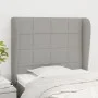 Kopfteil mit hellgrauen Stoffohren 83x23x118/128 cm von vidaXL, Kopf- und Fußteile - Ref: Foro24-3117930, Preis: 67,32 €, Rab...