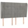 Headboard with light gray velvet ears 147x23x118/128 cm by vidaXL, Headboards and footboards - Ref: Foro24-3118004, Price: 13...