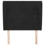 Cabecero con orejas de terciopelo negro 93x23x118/128 cm de vidaXL, Cabeceros y pies de cama - Ref: Foro24-3117994, Precio: 8...