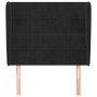 Headboard with black velvet ears 93x23x118/128 cm by vidaXL, Headboards and footboards - Ref: Foro24-3117994, Price: 88,87 €,...