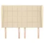 Headboard with cream fabric ears 147x23x118/128 cm by vidaXL, Headboards and footboards - Ref: Foro24-3117959, Price: 107,94 ...