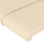 Headboard with cream fabric ears 147x23x118/128 cm by vidaXL, Headboards and footboards - Ref: Foro24-3117959, Price: 107,94 ...