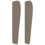 Headboard with ears in taupe gray fabric 183x23x118/128 cm by vidaXL, Headboards and footboards - Ref: Foro24-3117974, Price:...