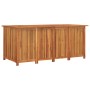 Caja de almacenaje de jardín madera maciza acacia 200x80x75 cm