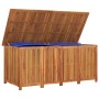 Caja de almacenaje de jardín madera maciza acacia 200x80x75 cm