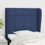 Headboard with blue fabric ears 83x23x118/128 cm by vidaXL, Headboards and footboards - Ref: Foro24-3117936, Price: 74,15 €, ...
