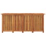 Caja de almacenaje de jardín madera maciza acacia 200x80x75 cm