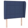 Kopfteil mit blauen Stoffohren 83x23x118/128 cm von vidaXL, Kopf- und Fußteile - Ref: Foro24-3117936, Preis: 70,51 €, Rabatt: %
