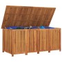 Caja de almacenaje de jardín madera maciza acacia 200x80x75 cm