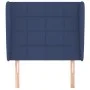 Headboard with blue fabric ears 83x23x118/128 cm by vidaXL, Headboards and footboards - Ref: Foro24-3117936, Price: 74,15 €, ...