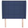 Kopfteil mit blauen Stoffohren 83x23x118/128 cm von vidaXL, Kopf- und Fußteile - Ref: Foro24-3117936, Preis: 70,51 €, Rabatt: %