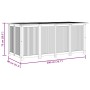 Caja de almacenaje de jardín madera maciza acacia 200x80x75 cm