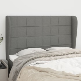 Kopfteil mit dunkelgrauen Stoffohren 147x23x118/128 cm von vidaXL, Kopf- und Fußteile - Ref: Foro24-3117955, Preis: 130,35 €,...