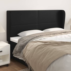 Kopfteil mit Ohren aus schwarzem Kunstleder 203x23x118/128 cm von vidaXL, Kopf- und Fußteile - Ref: Foro24-3117784, Preis: 11...