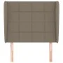 Headboard with ears in taupe gray fabric 103x23x118/128 cm by vidaXL, Headboards and footboards - Ref: Foro24-3117950, Price:...