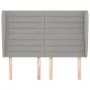 Cabecero con orejas de tela gris claro 147x23x118/128 cm de vidaXL, Cabeceros y pies de cama - Ref: Foro24-3118094, Precio: 1...