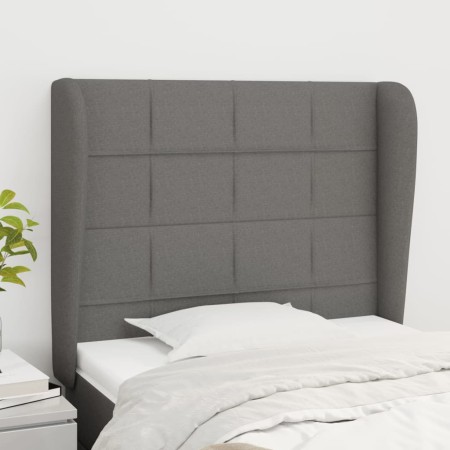Kopfteil mit dunkelgrauen Stoffohren 83x23x118/128 cm von vidaXL, Kopf- und Fußteile - Ref: Foro24-3117931, Preis: 76,71 €, R...