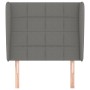 Kopfteil mit dunkelgrauen Stoffohren 83x23x118/128 cm von vidaXL, Kopf- und Fußteile - Ref: Foro24-3117931, Preis: 76,71 €, R...
