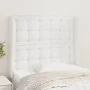 Kopfteil mit Ohren aus weißem Kunstleder, 93x23x118/128 cm von vidaXL, Kopf- und Fußteile - Ref: Foro24-3118035, Preis: 76,75...