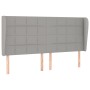 Kopfteil mit hellgrauen Stoffohren 163x23x118/128 cm von vidaXL, Kopf- und Fußteile - Ref: Foro24-3117962, Preis: 114,68 €, R...