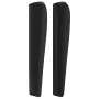 Headboard with ears black synthetic leather 183x23x118/128cm by vidaXL, Headboards and footboards - Ref: Foro24-3117778, Pric...