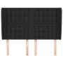Headboard with black synthetic leather ears 147x23x118/128 cm by vidaXL, Headboards and footboards - Ref: Foro24-3118046, Pri...