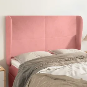 Headboard with pink velvet ears 147x23x118/128 cm by vidaXL, Headboards and footboards - Ref: Foro24-3117729, Price: 132,22 €...
