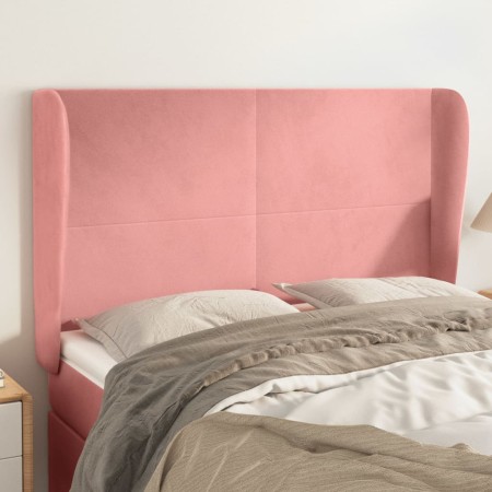 Kopfteil mit rosa Samtohren 147x23x118/128 cm von vidaXL, Kopf- und Fußteile - Ref: Foro24-3117729, Preis: 135,59 €, Rabatt: %