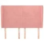 Kopfteil mit rosa Samtohren 147x23x118/128 cm von vidaXL, Kopf- und Fußteile - Ref: Foro24-3117729, Preis: 131,71 €, Rabatt: %