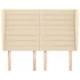 Headboard with cream fabric ears 147x23x118/128 cm by vidaXL, Headboards and footboards - Ref: Foro24-3118099, Price: 130,58 ...