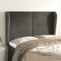 Kopfteil mit dunkelgrauen Samtohren 147x23x118/128 cm von vidaXL, Kopf- und Fußteile - Ref: Foro24-3118145, Preis: 112,13 €, ...