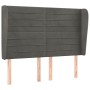 Headboard with dark gray velvet ears 147x23x118/128 cm by vidaXL, Headboards and footboards - Ref: Foro24-3118145, Price: 112...