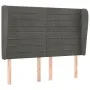 Headboard with dark gray velvet ears 147x23x118/128 cm by vidaXL, Headboards and footboards - Ref: Foro24-3118145, Price: 109...