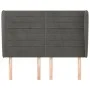Headboard with dark gray velvet ears 147x23x118/128 cm by vidaXL, Headboards and footboards - Ref: Foro24-3118145, Price: 109...
