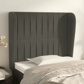 Headboard with dark gray velvet ears 83x23x118/128 cm by vidaXL, Headboards and footboards - Ref: Foro24-3118225, Price: 72,7...