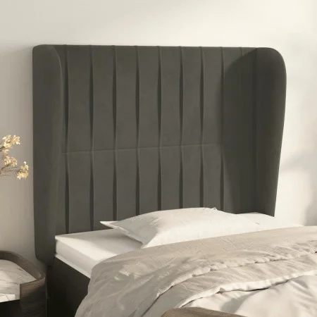 Headboard with dark gray velvet ears 83x23x118/128 cm by vidaXL, Headboards and footboards - Ref: Foro24-3118225, Price: 72,6...