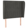 Kopfteil mit dunkelgrauen Samtohren 83x23x118/128 cm von vidaXL, Kopf- und Fußteile - Ref: Foro24-3118225, Preis: 77,28 €, Ra...