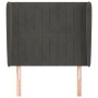 Kopfteil mit dunkelgrauen Samtohren 83x23x118/128 cm von vidaXL, Kopf- und Fußteile - Ref: Foro24-3118225, Preis: 77,28 €, Ra...