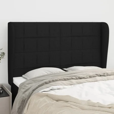 Headboard with black fabric ears 147x23x118/128 cm by vidaXL, Headboards and footboards - Ref: Foro24-3117956, Price: 144,96 ...