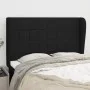 Cabecero con orejas de tela negro 147x23x118/128 cm de vidaXL, Cabeceros y pies de cama - Ref: Foro24-3117956, Precio: 126,13...