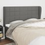 Kopfteil mit dunkelgrauen Stoffohren 183x23x118/128 cm von vidaXL, Kopf- und Fußteile - Ref: Foro24-3117971, Preis: 120,42 €,...