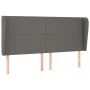 Headboard with ears gray synthetic leather 163x23x118/128cm by vidaXL, Headboards and footboards - Ref: Foro24-3117776, Price...